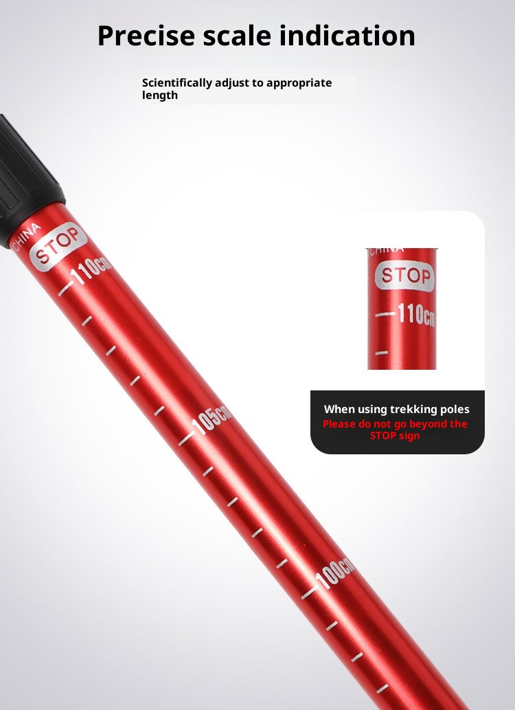 001 Bastone telescopico da viaggio per anziani, bastone da trekking in lega di alluminio, bastone da passeggio, all'ingrosso_voghion.com