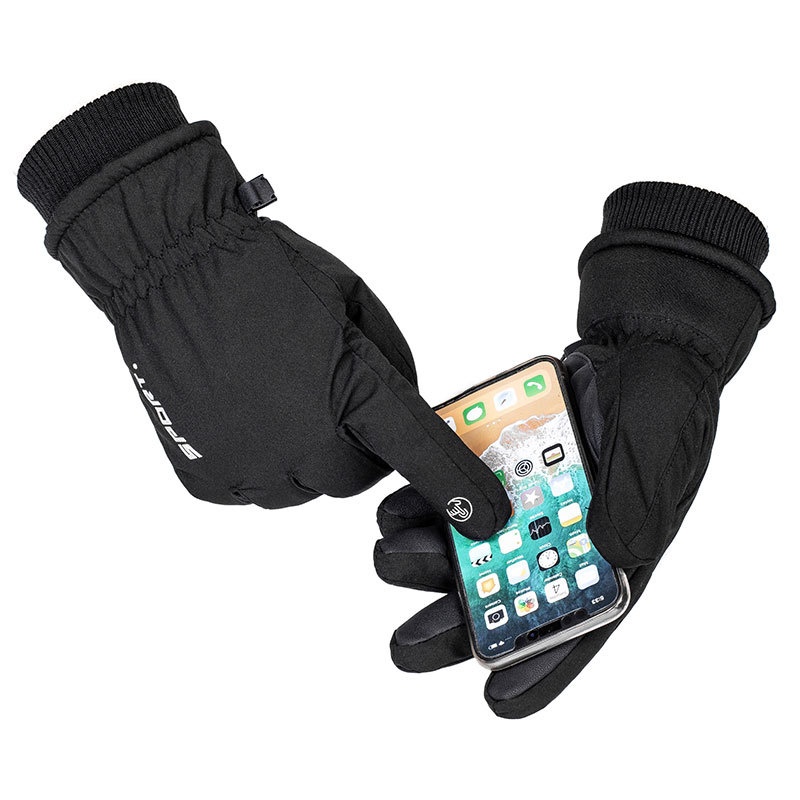 001 Ski For Men And Women Q9067 Waterproof Cold-Proof Fleece-Lined Sports Thick Riding Warm Touchscreen Winter Gloves Export_voghion.com