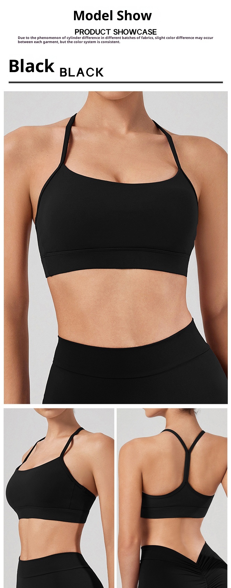 001 Reggiseno sportivo aderente antiurto con schiena a Y europeo e americano per donna, per fitness, corsa, attività all'aperto, ad asciugatura rapida_voghion.com