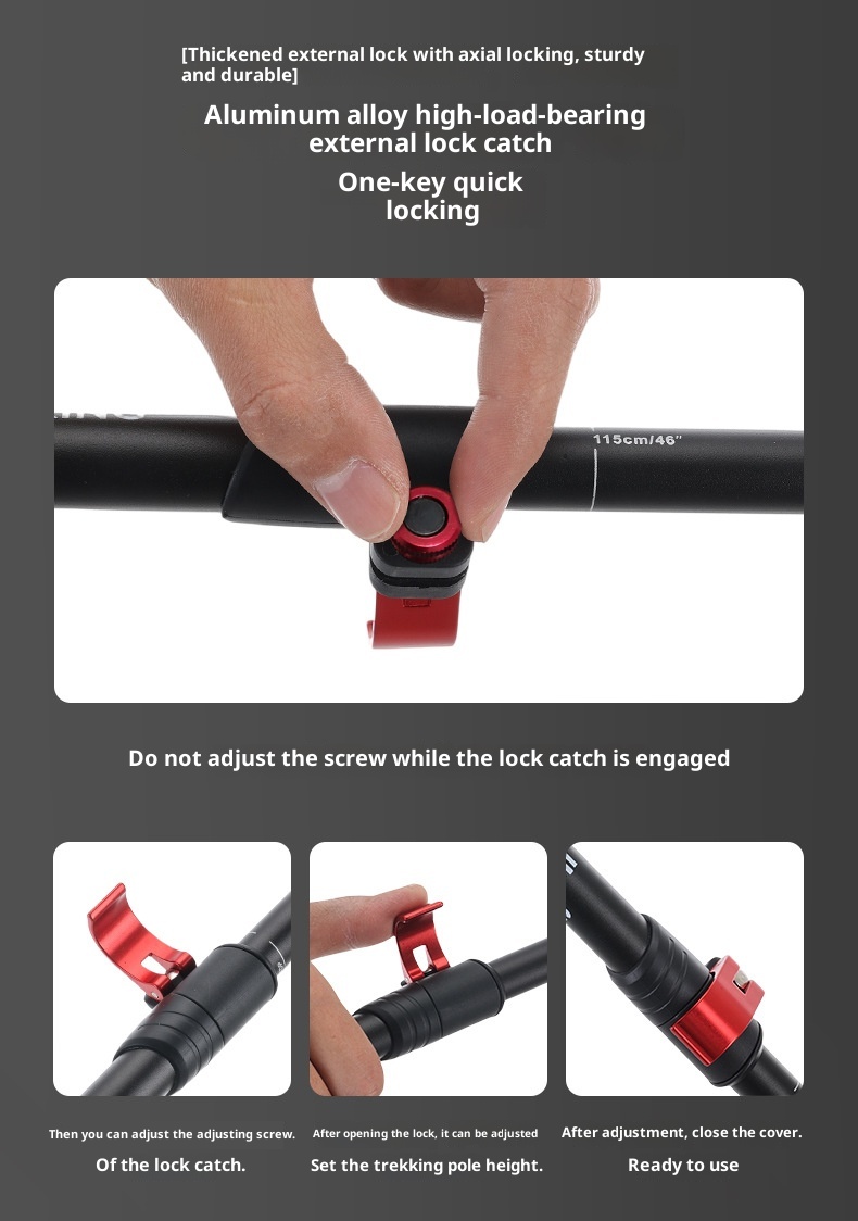 001 Bastone da passeggio professionale pieghevole in lega di alluminio 7075 per esterni, attrezzatura da escursionismo, ultraleggero, portatile, per uomo_voghion.com