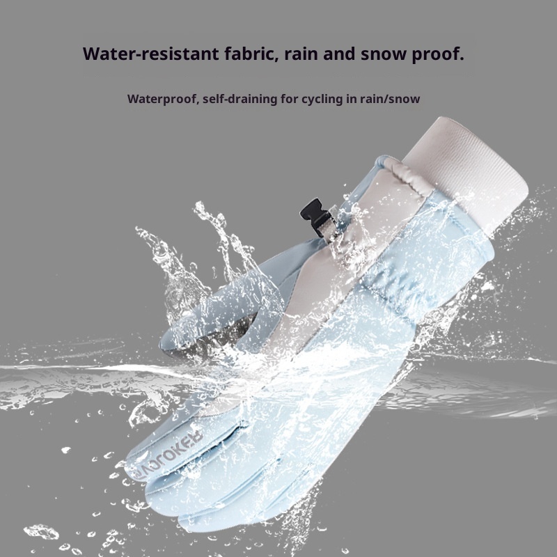 001 Winter-Skihandschuhe für Erwachsene, winddicht, wasserdicht, fleecegefüttert, dick, professionell, warm für Outdoor-Aktivitäten_voghion.com