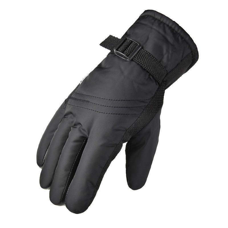 001 Herren-Skihandschuhe aus gefütterter, dicker Baumwolle, warm, winddicht, kältebeständig, wasserdicht, ideal für Studenten, Radfahrer, Motorradfahrer und den Winter._voghion.com