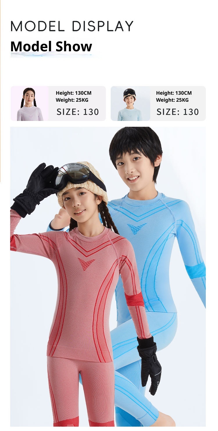 001 Quick-Dry Clothing For Children, Thermal Compression Functional Underwear, Boys And Girls Sweat-Wicking Breathable Set,_voghion.com
