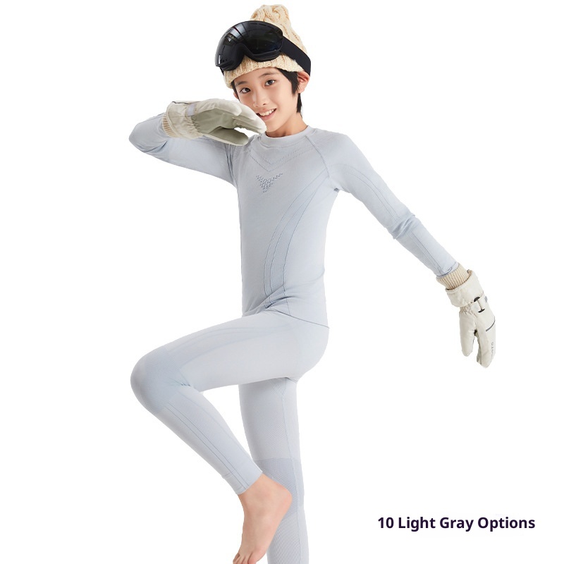 001 Children's Ski Quick-Dry Thermal Underwear For Boys And Girls Winter Snow Play Climbing Breathable Sleeve Long Pants_voghion.com