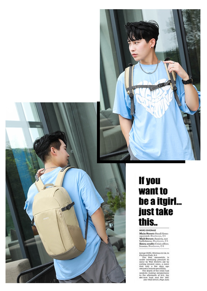 001 Cross-border Outdoor Sports Mountaineering Hiking Men's Casual Travel 20L Small Backpack Ultra-light Waterproof Bag_voghion.com