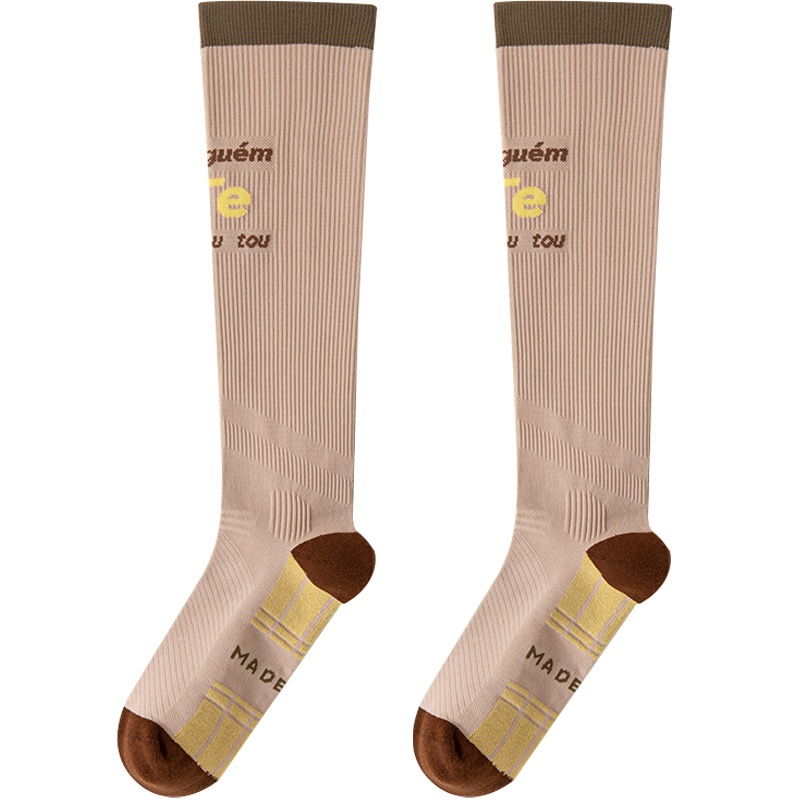 001 001 Per donne Sport Fitness professionale Corsa Corda per saltare Energia muscolare Compressione metà polpaccio Yoga Calzini dimagranti per le gambe_voghion.com