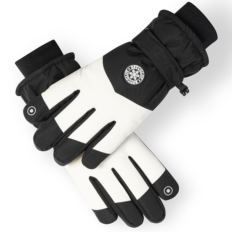 ActiveGo Ski For Men And Women, Outdoor Cycling Touchscreen, Fleece-Lined, Thickened, Warm, Winter Riding Anti-Slip Gloves_voghion.com