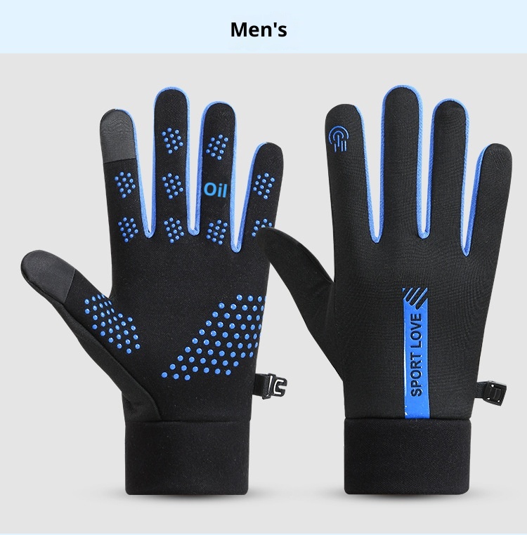 Gants chauds de sports d'hiver ActiveGo pour hommes et femmes, imperméables, doublés polaire, coupe-vent, résistants au froid, pour couples à cheval._voghion.com