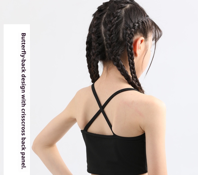 001 Hochwertiges Nylon-Yoga-Outfit für Mädchen – federleichter Tragekomfort, schnelltrocknendes Sporttop, Baselayer_voghion.com