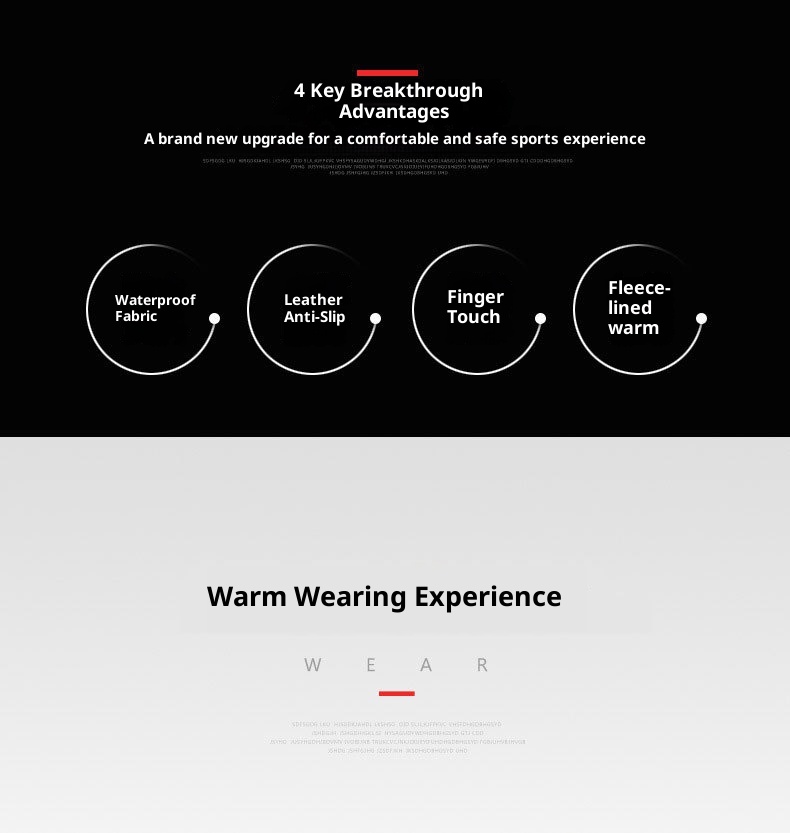 ActiveGo Winter Outdoor Cycling Men Q907 Thickened Cold-Proof Waterproof Touchscreen Extended Wrist Warm Ski Gloves_voghion.com