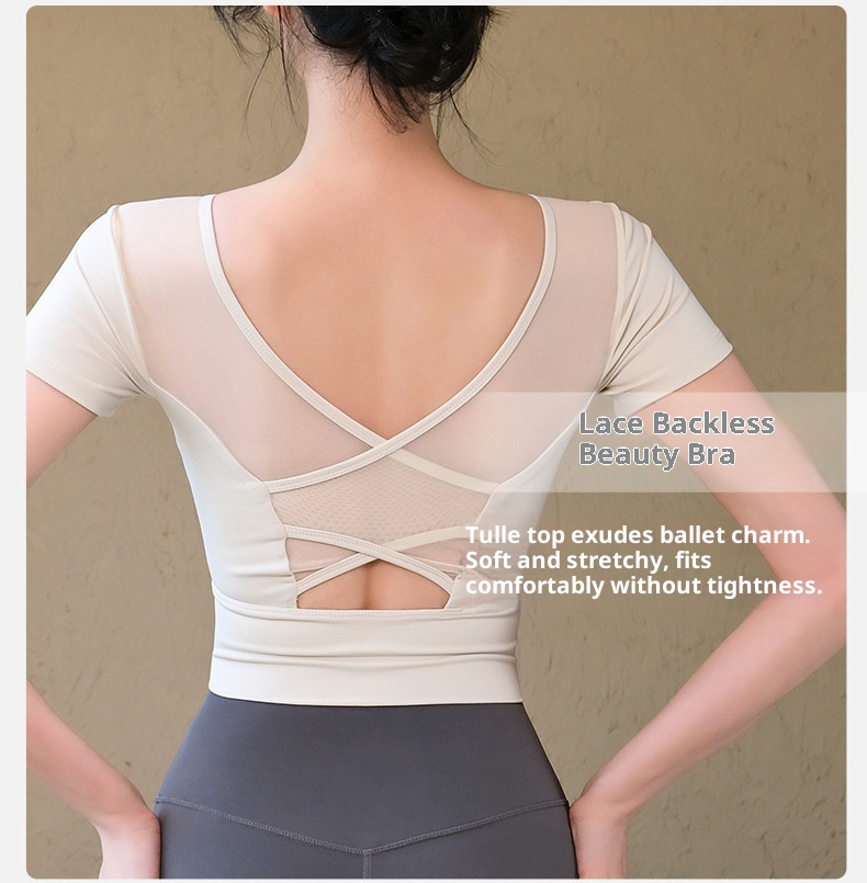 001 Top da yoga da donna con cerniera frontale e protezioni per il petto, nuovo gilet fitness, reggiseno sportivo per allenamento Pilates, abbigliamento da palestra_voghion.com