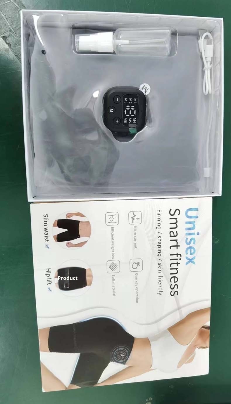 001 Fitness Massage Microcurrent Pulse Five-point Hip-lifting EMS Intelligent Abdominal Shaping Yoga Pants_voghion.com