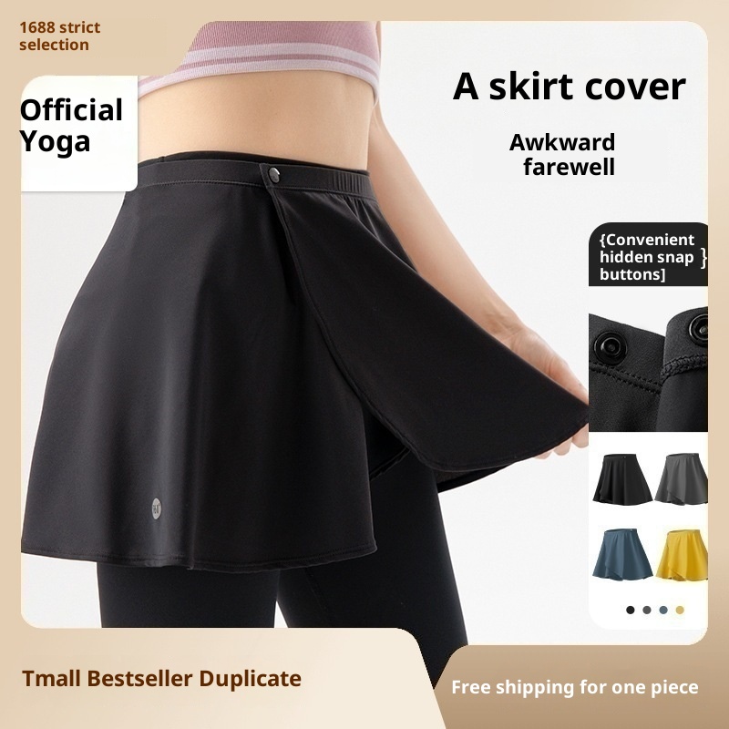 001 361 Gonna esterna anti-imbarazzo per il fitness, in un unico pezzo, per lo yoga, per le donne_voghion.com