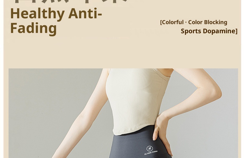 Chaussettes de sport 001 Yoga antidérapantes professionnelles mi-mollet en coton pour femmes, idéales pour l'automne et l'hiver, le fitness, la danse et le Pilates._voghion.com