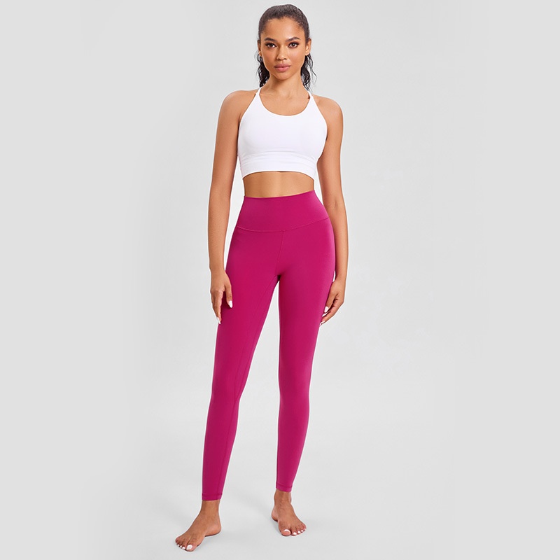Legging de sport 001 en lycra spandex ultra-élastique effet mouillé, doux pour la peau, effet seconde peau, taille haute, effet push-up._voghion.com