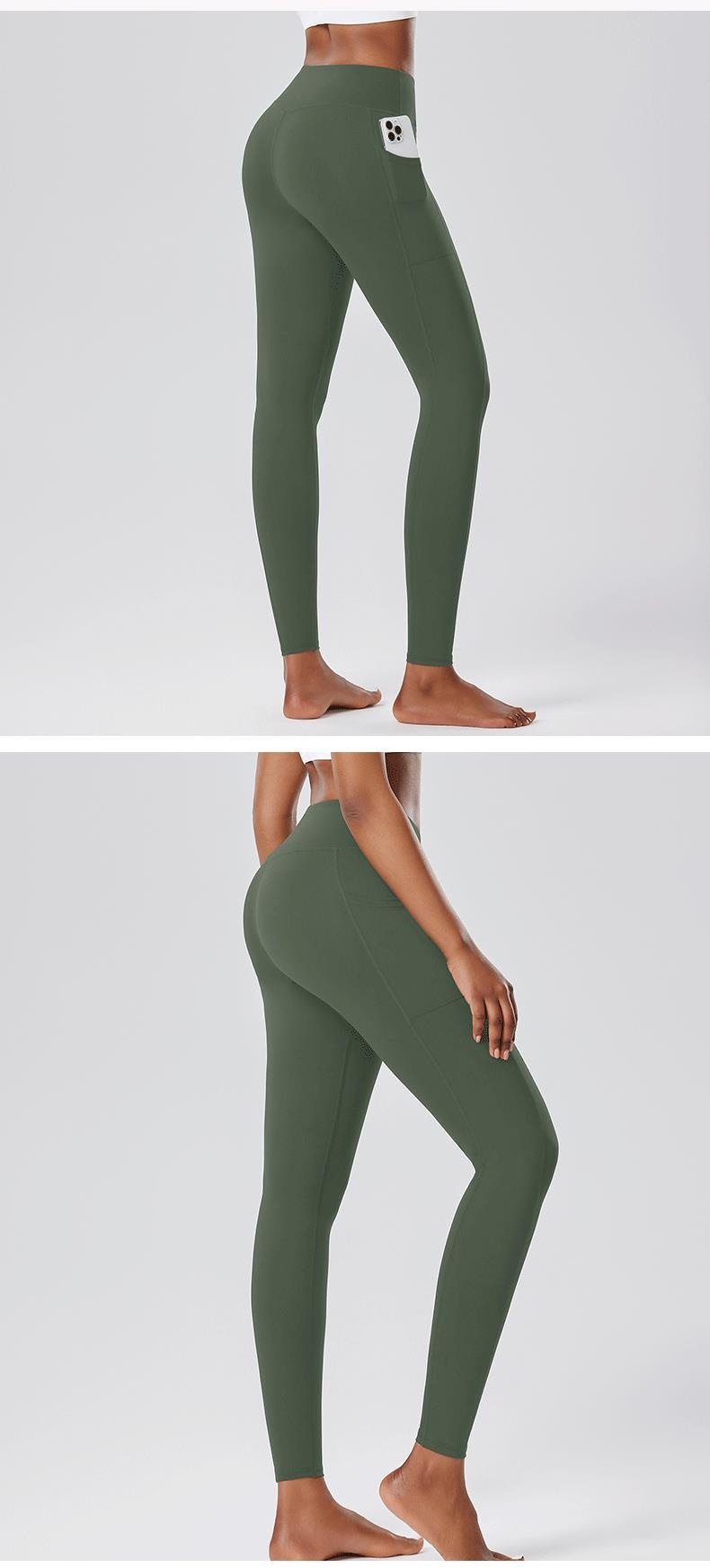 001 Cross-Border Sports Fitness Leggings Yoga Running Base Layer Pants Women Naked Feel Soft And Smooth_voghion.com