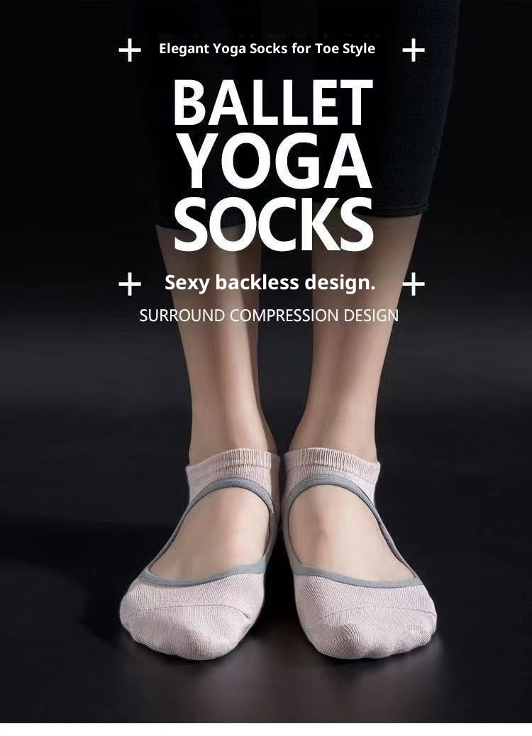 001 Professionelle Yoga-Socken für Damen, Boot, Frühling/Sommer, rutschfest, Pilates-Anfänger-Socken für den Innenbereich, Fitness- und Tanzsocken_voghion.com