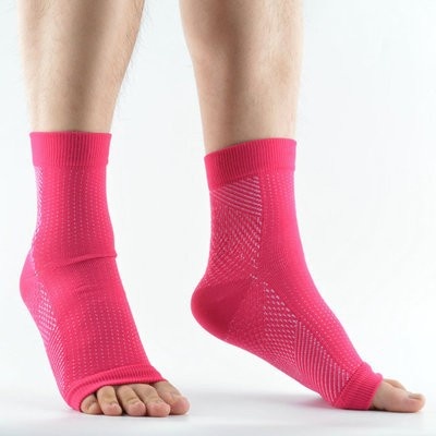 001 001 Calzini sportivi unisex per yoga, con punta aperta, maniche a compressione, protezione per i piedi nudi_voghion.com