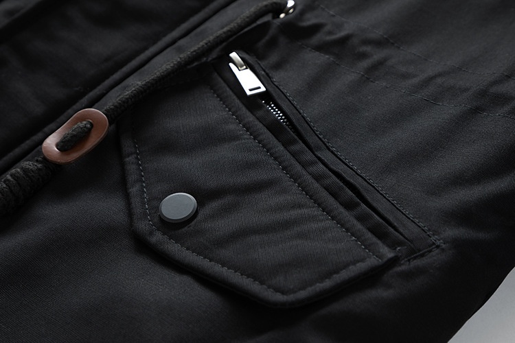 ActiveGo ActiveGo Autunno Inverno Transfrontaliero Europeo Americano Lungo Lavato Foderato in Pile Casual Cappotto Commercio Estero Giacca da Uomo All'ingrosso_voghion.com