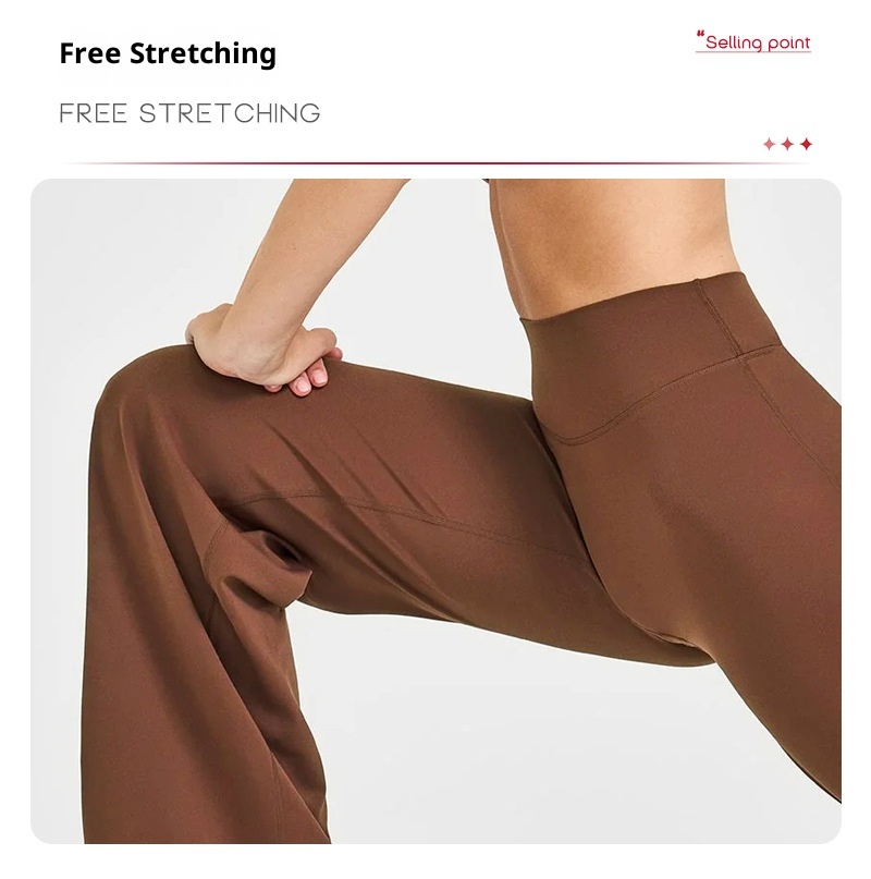 001 Cross-Border Barely There Peach Butt Long Straight High Waist Hip Lift Pilates Sports Fitness Quick-Dry Yoga Pants_voghion.com