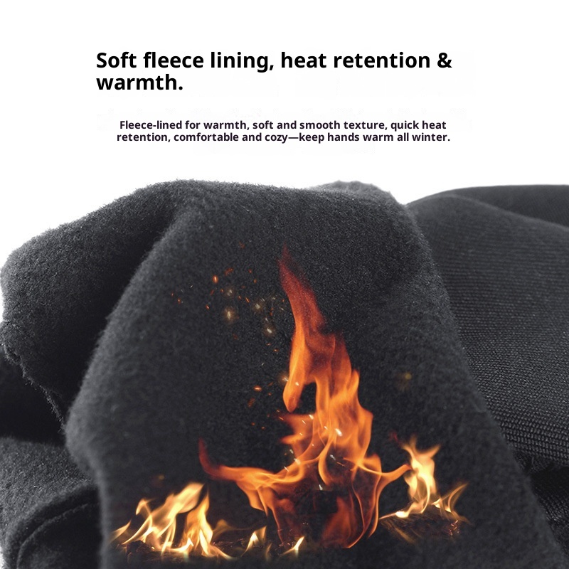 Guanti da moto elettrica antiscivolo ActiveGo Witer Warm Cycling Outdoor Sports Skiig Cold-Proof Touchscree Fleece-Lied_voghion.com