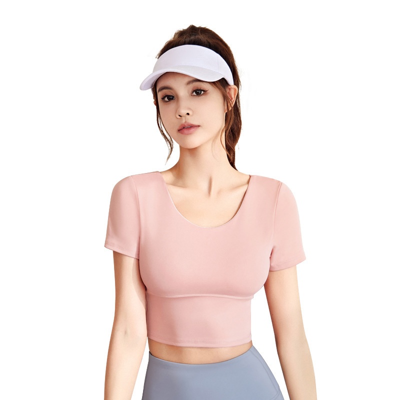 001 Juyitang Beauty Back Clothing Slimming Sports Top Naked Feel With Chest Pad Yoga Set Women_voghion.com