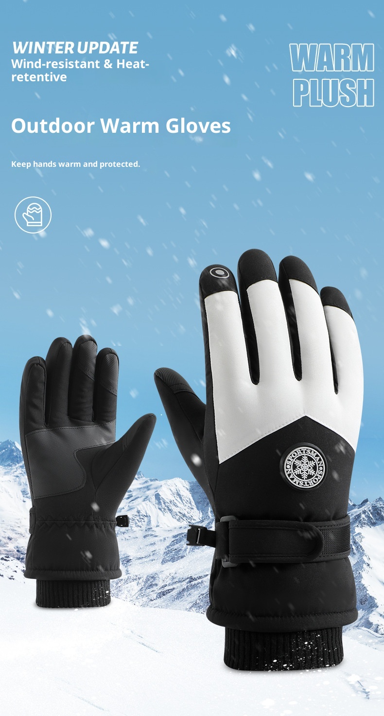 ActiveGo Warm für Damen und Herren, Winterfleece-gefüttert, dick, winddicht, wasserdicht, für Outdoor-Sportarten wie Radfahren, E-Bike-Fahren und Skifahren_voghion.com