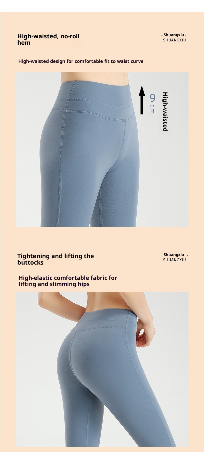 001 Yoga Pants For Women Winter High Waist Hip Lift Bare Sensation Professional Tummy Control Slimming Sports Fitness Footed_voghion.com