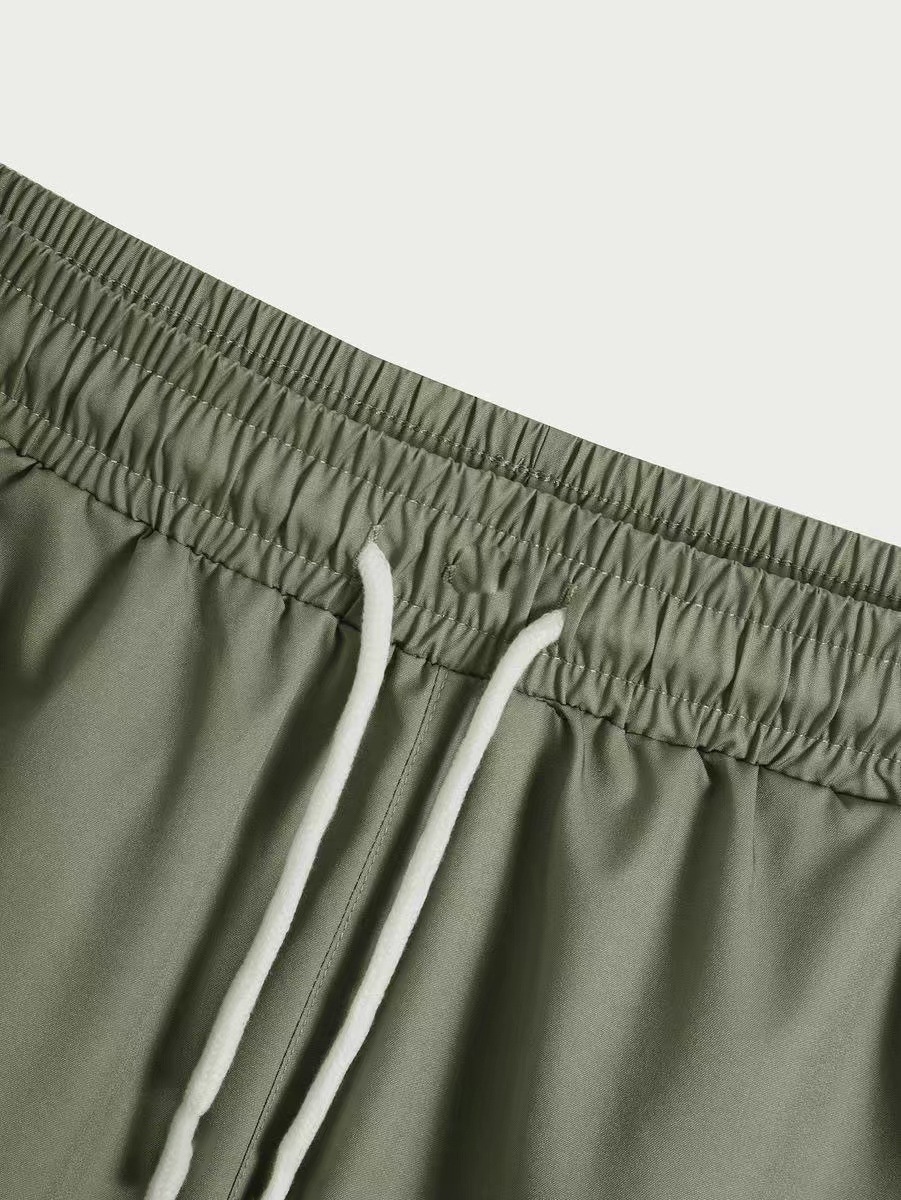 ActiveGo ActiveGo Europees en Amerikaans grensoverschrijdend Hawaiiaans nieuw pak met korte mouwen en gestreept strandshirt, tweedelige set voor heren_voghion.com