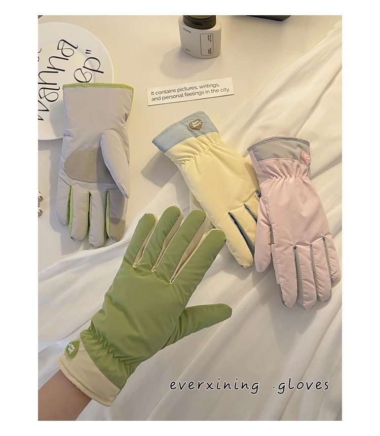 ActiveGo Fleece-gevoerde, verdikte, koudebestendige outdoor-ski-fiets-elektrische fiets-winddicht-antislip-touchscreen-leuke, warme handschoenen_voghion.com