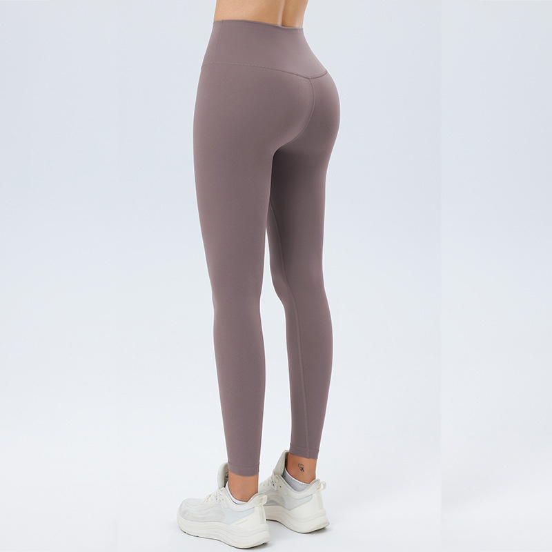 001 Nude Feel Yoga For Women With Pockets, High Waist, Tummy Control, Butt Lift, Slimming Fitness Pants, Pilates No_voghion.com