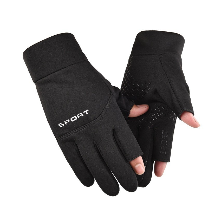 ActiveGo Outdoor Cycling Gloves Men And Women, Winter Fleece-Lined, Warm, Touchscreen, Non-Slip, For Cycling, Mountaineering,_voghion.com