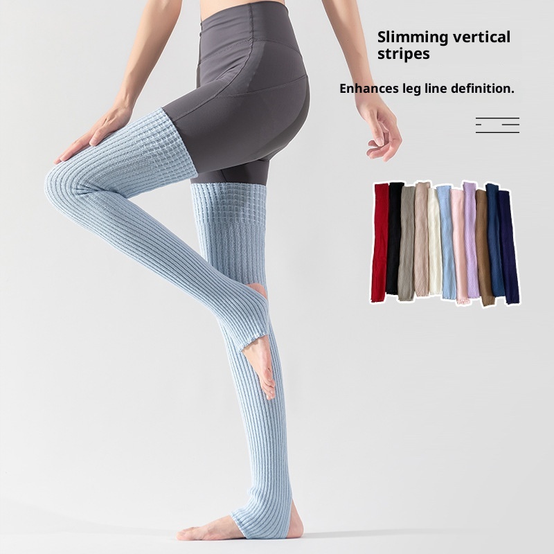 001 Yoga Warmers For Women, Autumn And Winter, Leg Protection, Warm, Long Tube, Sports, Pilates, Fitness, Footed,_voghion.com