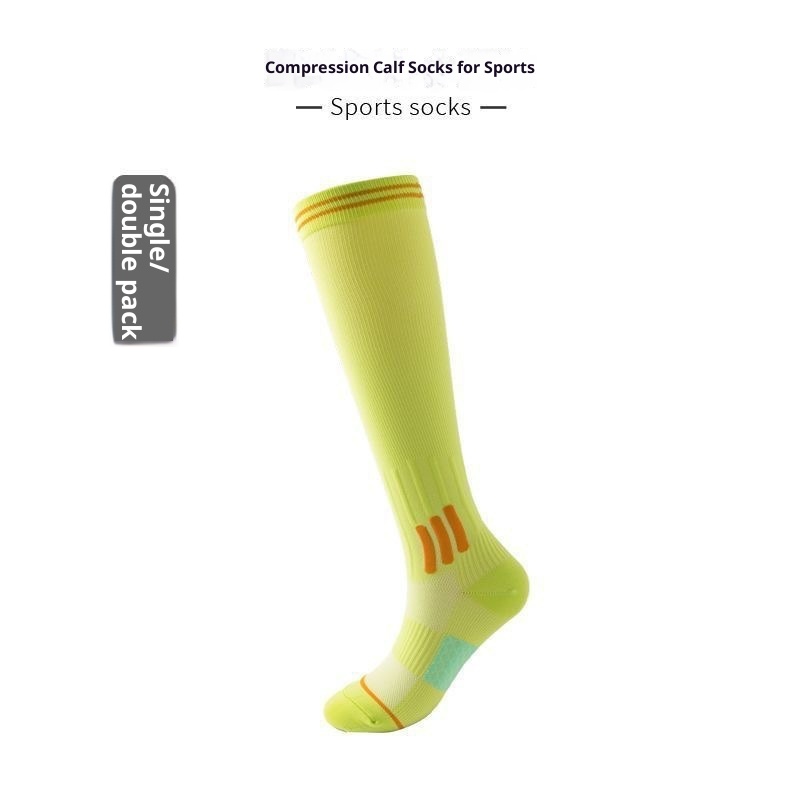 001 2025 Frühling Neue Baumwoll-Sportsocken für Damen, schweißabsorbierend, Yoga- und Laufsocken, lang_voghion.com