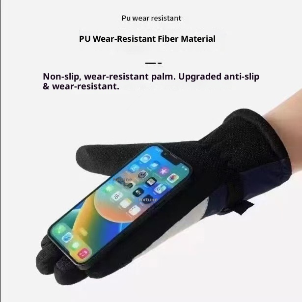 ActiveGo 2024 Nieuwe Winter Ski Touchscreen Heren en Dames Elektrische Fiets Fleece Gevoerde Warme Dikke Outdoor Rijhandschoenen_voghion.com