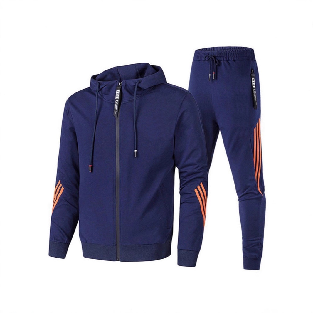 Conjunto deportivo informal ActiveGo Otoño 2023 para hombre, sudadera con capucha unisex, ropa deportiva para correr, estilo moderno_voghion.com