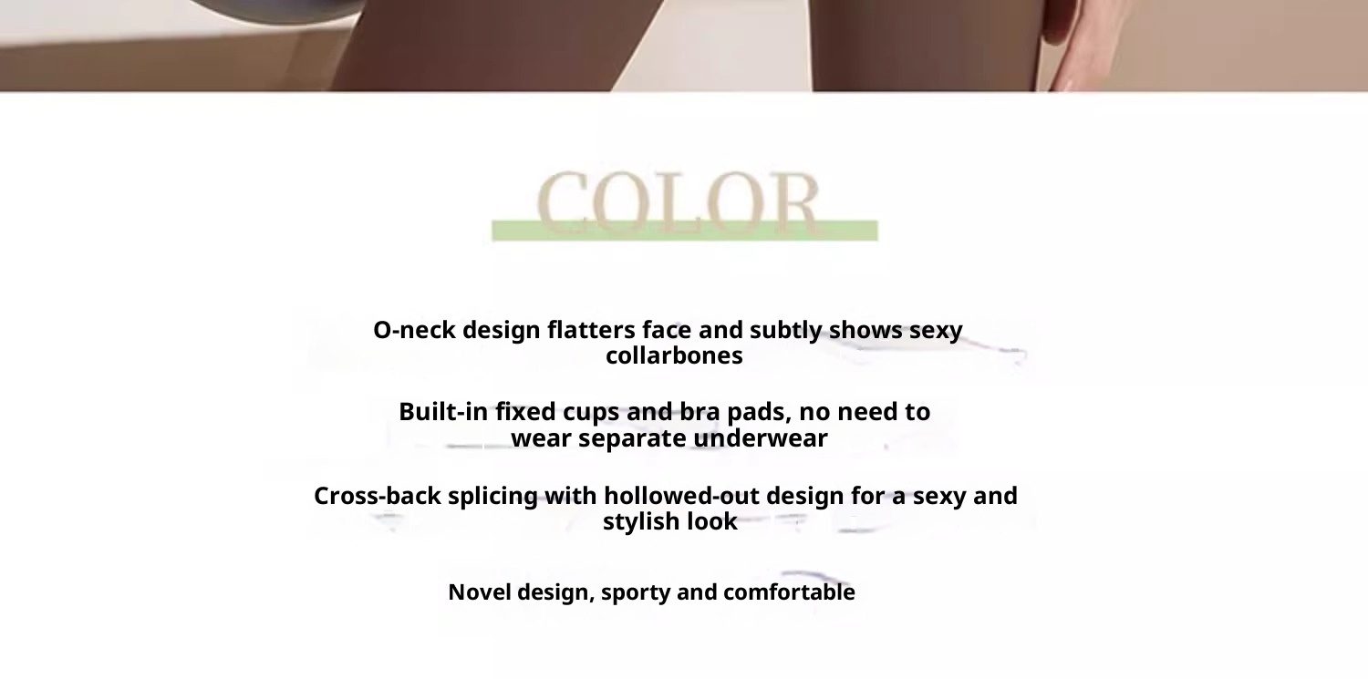 001 Backless Yoga Top For Women Summer Fitness Clothing Pilates Sports Set New Short Sleeve With Chest Pad Tight-Fitting_voghion.com