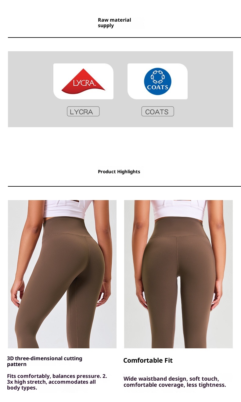 Legging de sport 001 en lycra spandex ultra-élastique effet mouillé, doux pour la peau, effet seconde peau, taille haute, effet push-up._voghion.com