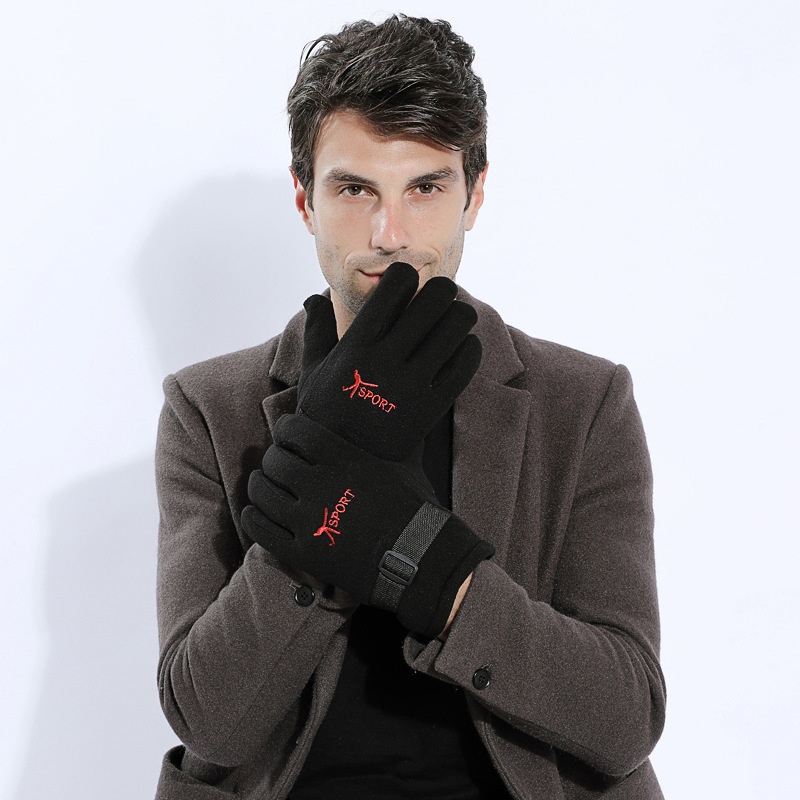 ActiveGo Outdoor Men's Sports Mountaineering Skiing Cycling Women's Winter Warm Windproof Gloves Cold-Proof Fleece_voghion.com