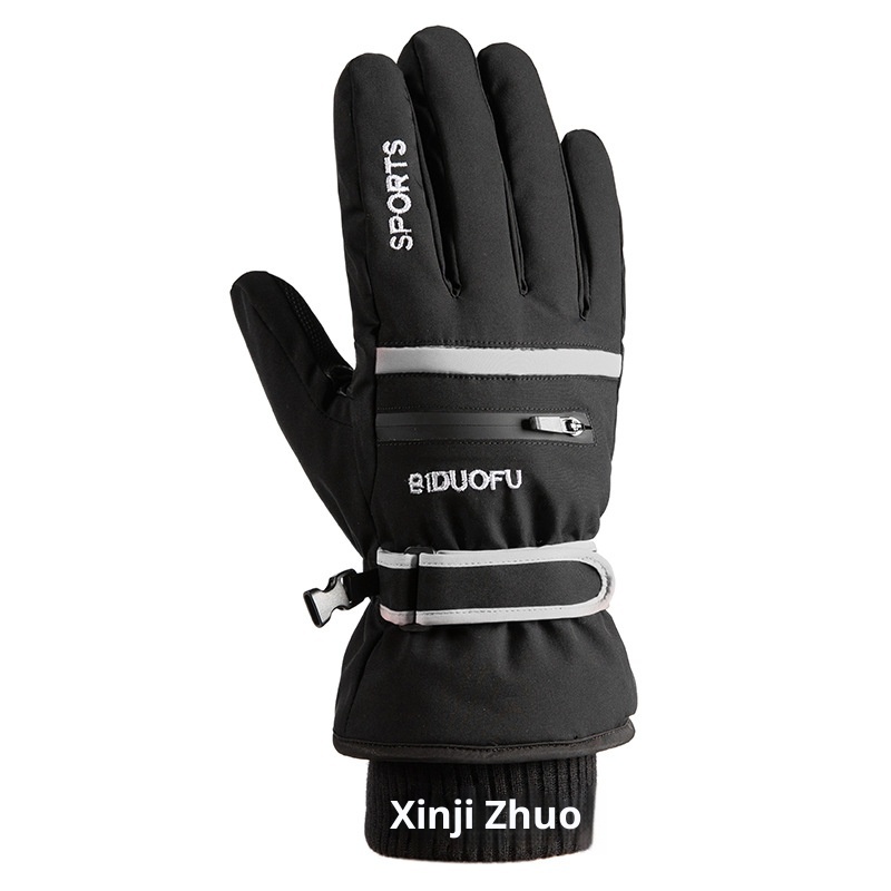 ActiveGo Cotton Gloves For Men And Women, Winter Warm Fleece-Lined Thickened Cycling Motorcycle Touchscreen Skiing Mountaineering_voghion.com