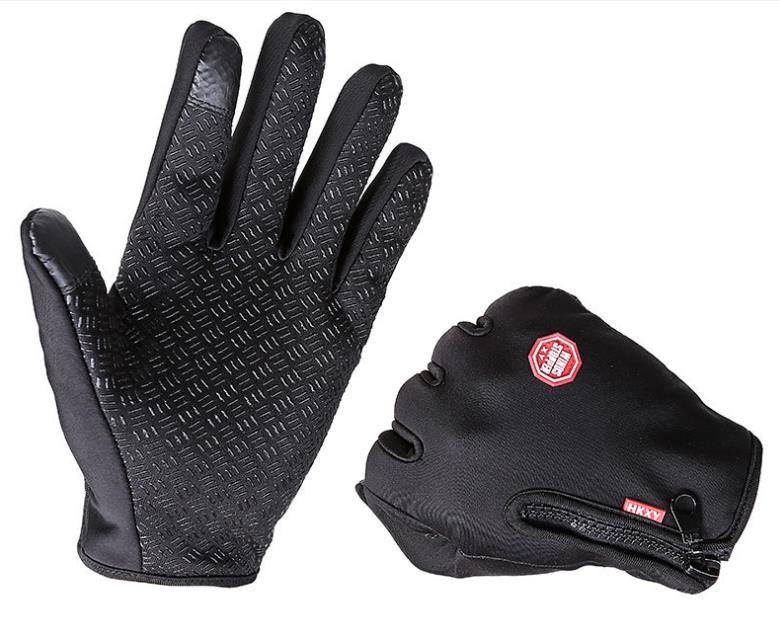 ActiveGo Autumn Winter Touch Screen Riding Men Women Fleece Outdoor Skiing Warm Waterproof Zipper Gloves_voghion.com