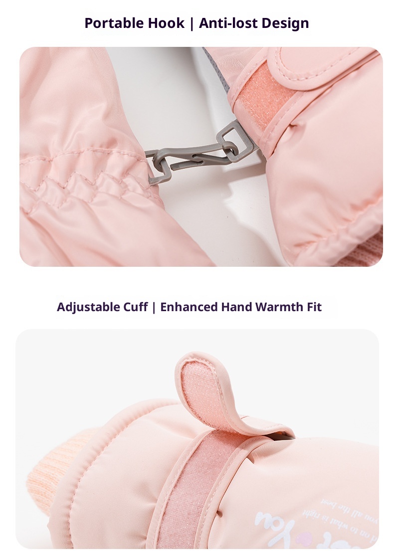 ActiveGo Full Palm Touchscreen Women Winter Fleece Lined Thickened Cold-Proof Outdoor Riding Motorcycle Warm Non-Slip_voghion.com
