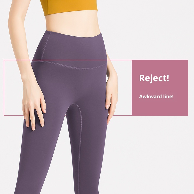 001 Yoga No Embarrassing Lines High Waist Hip Lift Tummy Control Slimming Skinny Outdoor Casual Running Sports Fitness Long_voghion.com
