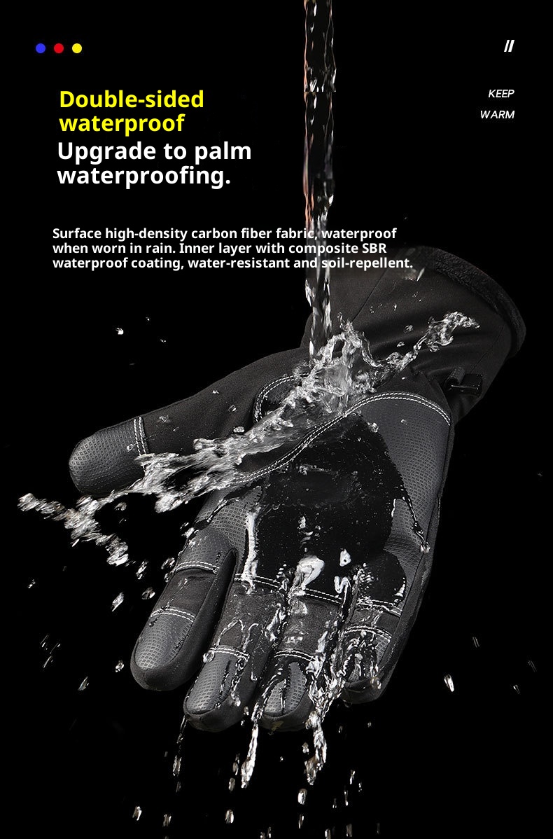 Guantes deportivos de invierno ActiveGo Cycling Q808 para hombre, con dos dedos expuestos, pantallas táctiles, gruesos, cálidos, ideales para pesca, ciclismo y esquí._voghion.com