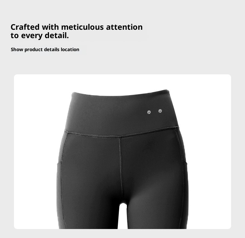 001 Fitness Massage Microcurrent Pulse Five-point Hip-lifting EMS Intelligent Abdominal Shaping Yoga Pants_voghion.com