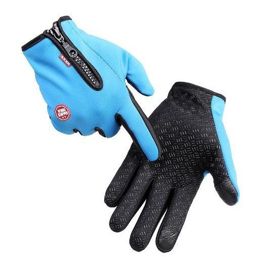 ActiveGo Autumn Winter Touch Screen Riding Men Women Fleece Outdoor Skiing Warm Waterproof Zipper Gloves_voghion.com