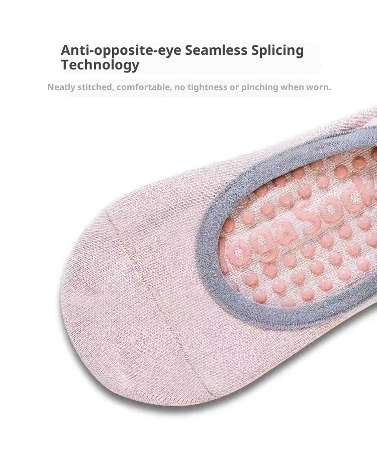 001 Professionelle Yoga-Socken für Damen, Boot, Frühling/Sommer, rutschfest, Pilates-Anfänger-Socken für den Innenbereich, Fitness- und Tanzsocken_voghion.com