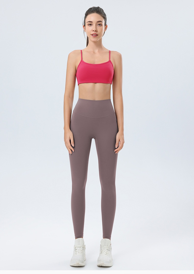001 Nude Feel Yoga For Women With Pockets, High Waist, Tummy Control, Butt Lift, Slimming Fitness Pants, Pilates No_voghion.com