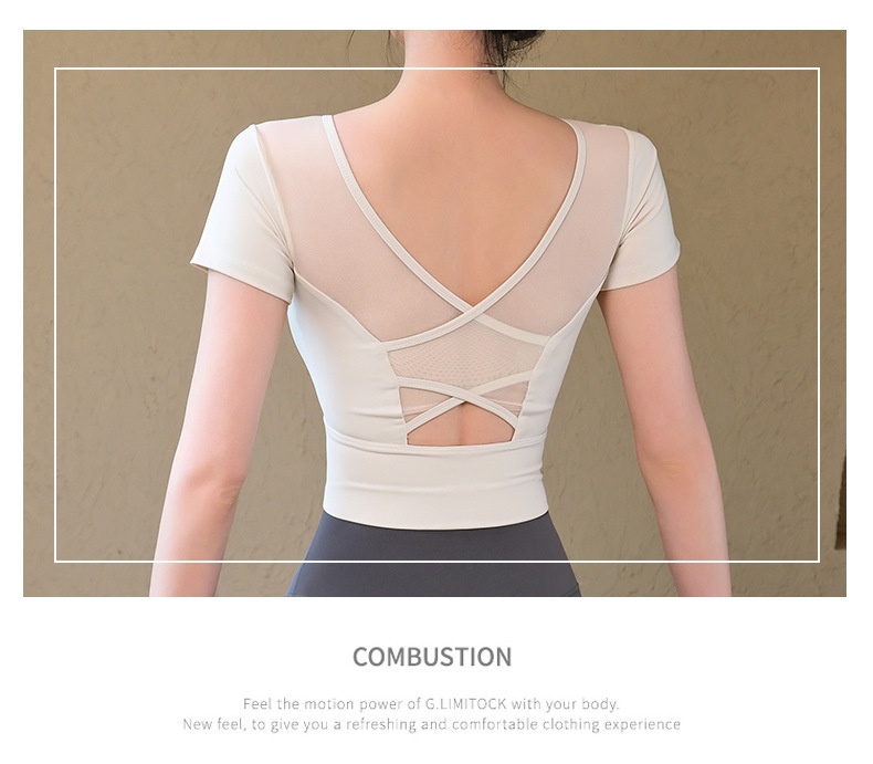 001 Top da yoga da donna con cerniera frontale e protezioni per il petto, nuovo gilet fitness, reggiseno sportivo per allenamento Pilates, abbigliamento da palestra_voghion.com