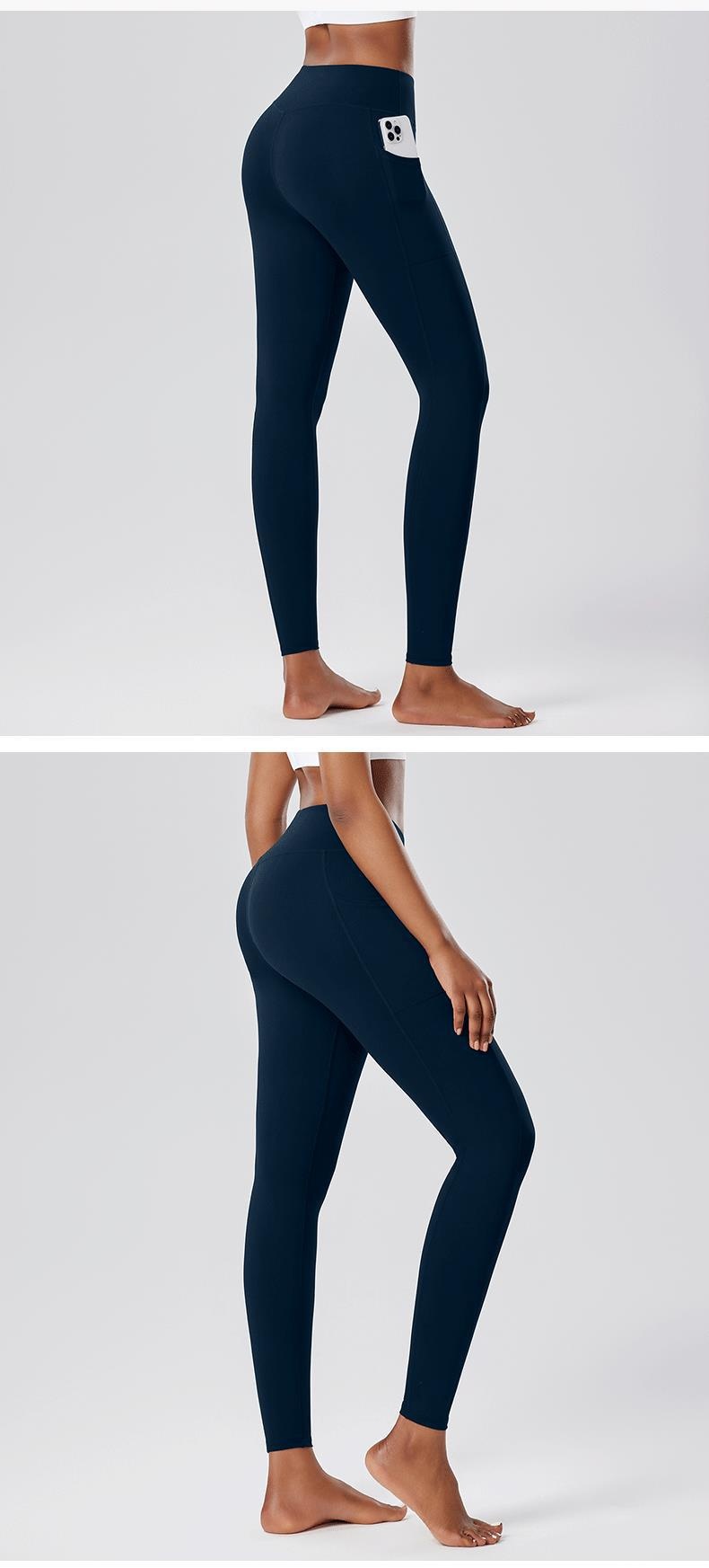 001 Cross-Border Sports Fitness Leggings Yoga Running Base Layer Pants Women Naked Feel Soft And Smooth_voghion.com